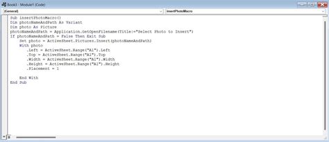 Image result for Insert Photo in Excel with VBA