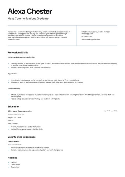 Image result for Functional Resume Format Examples