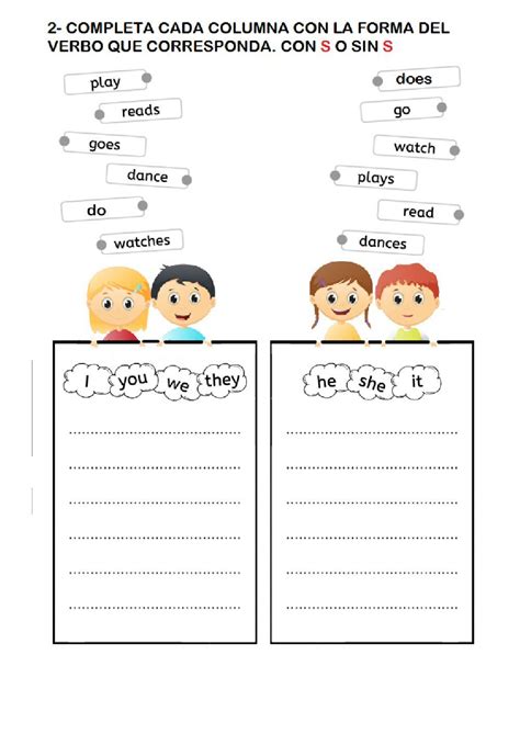 Image result for Present Simple Negative Form Worksheet
