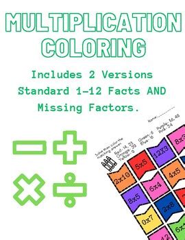 Image result for Color by Code Multiplication Worksheet