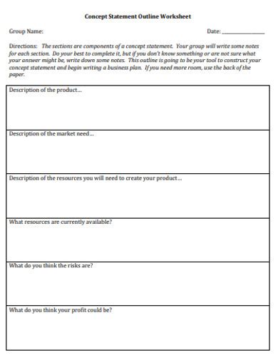 Image result for Business Concept Statement Examples