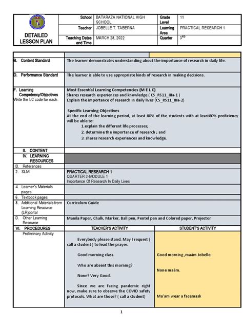 Image result for Learning Competency Lesson Plan