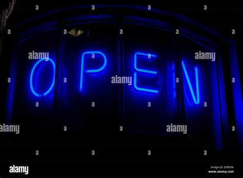 Image result for Blue Neon Open Sign