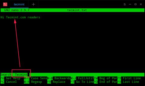 Image result for Nano Text Editor Linux