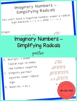 Image result for Simplify Complex Number Radical