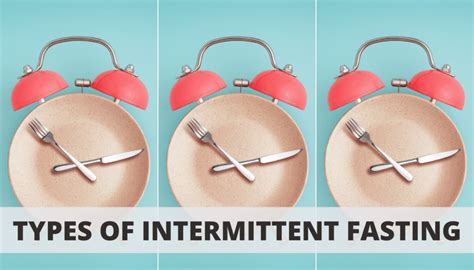 Image result for Intermittent Fasting Schedule Types