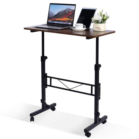Image result for Stand Up Computer Small Desk
