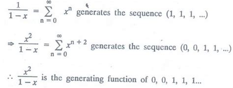 Toradh íomhá ar Generating Function Basic Formula