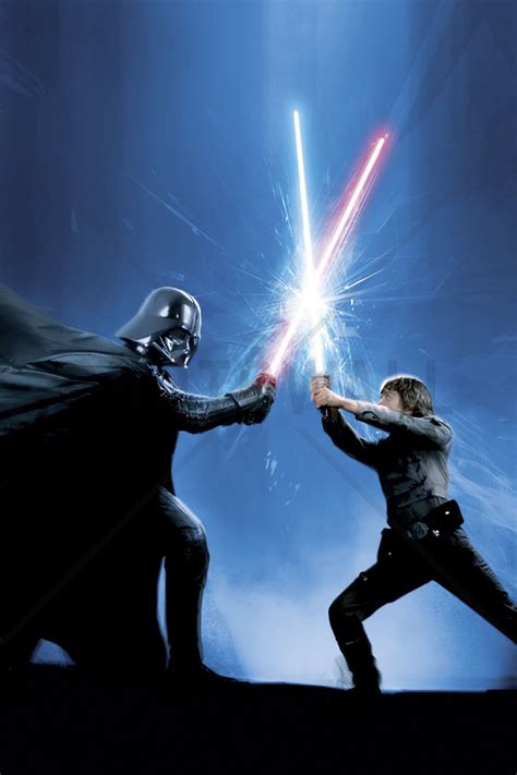 Image result for Luke vs Vader Blue