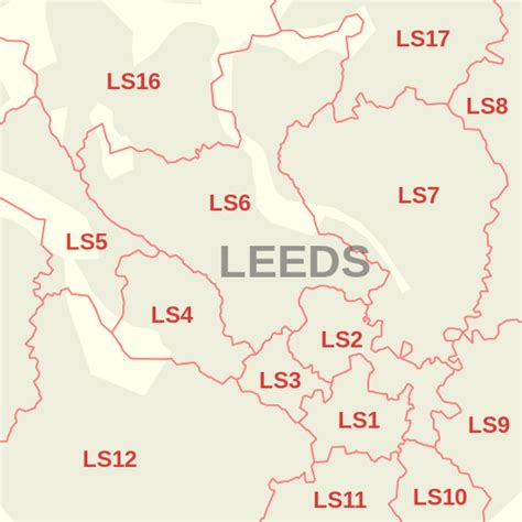 Leeds Postcode Area Map に対する画像結果
