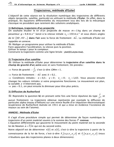 Methode d'Euler Mecanique に対する画像結果