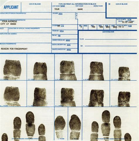 Image result for ATF Form 1 Fingerprint Examples