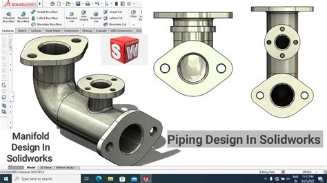 Image result for Solid Work Pipe Design