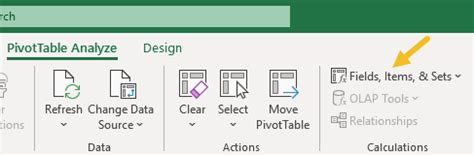 Calculated Item Excel PivotTable Button に対する画像結果