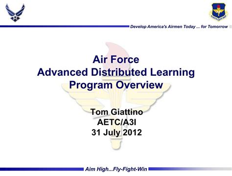 Advanced Distributed Learning に対する画像結果