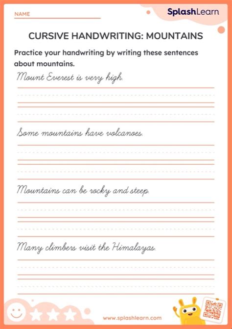 Toradh íomhá ar 3rd Grade Cursive Writing Worksheets