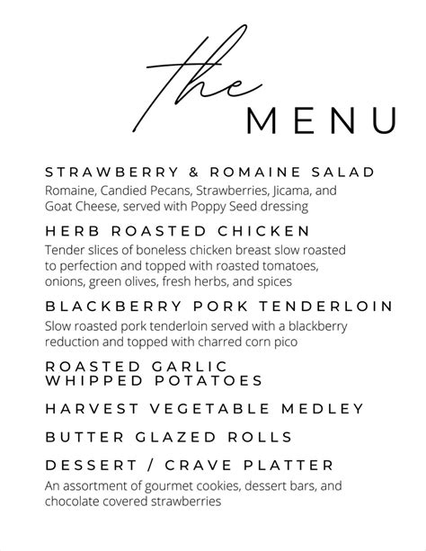 Image result for 3 Course Menu