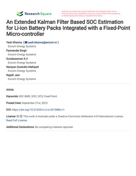 Image result for How Double Extended Kalman Filter Works in Battery Soc Estimation