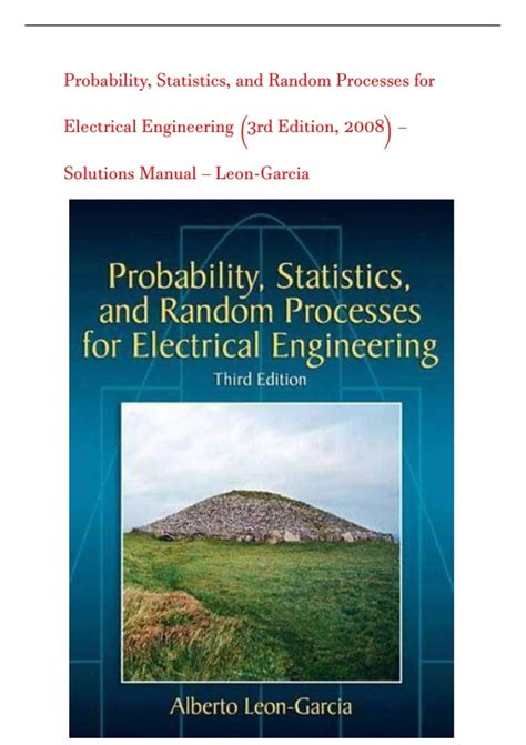 Toradh íomhá ar Probability and Random Processes for Electrical Engineering