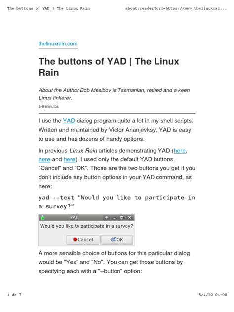 Image result for Example of Yad Script Linux