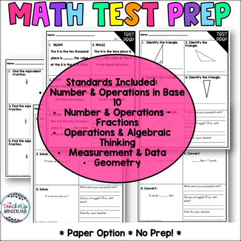 Image result for Preview Math Test 4th Grade