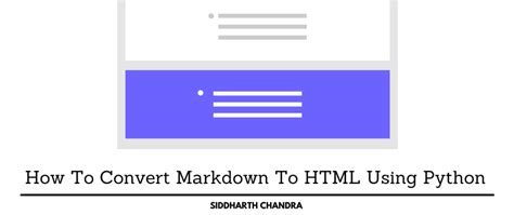 Toradh íomhá ar Python Markdown to HTML Rendering