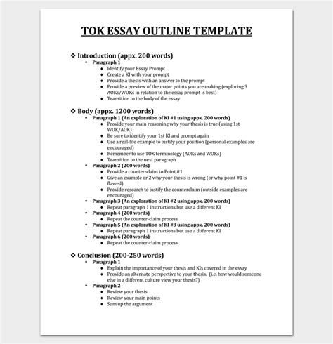 Image result for Completed Essay Outline Example
