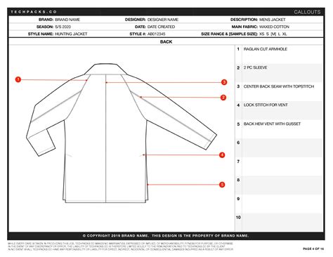 Complete Tech Pack Sample に対する画像結果