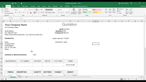 Image result for Quote Excel Database