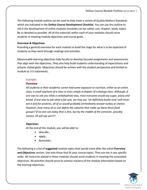 Image result for Module Outline