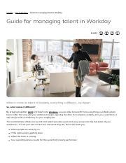 Image result for Talent Statement Workday Examples