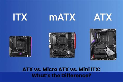Micro ATX vs Mini-ITX に対する画像結果