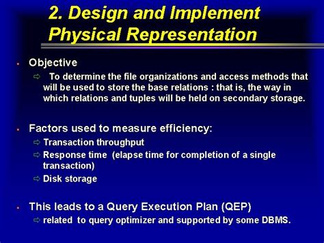 Physical Database Design DBMS に対する画像結果