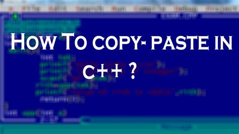 How to Copy Paste in Turbo C From Notepad に対する画像結果