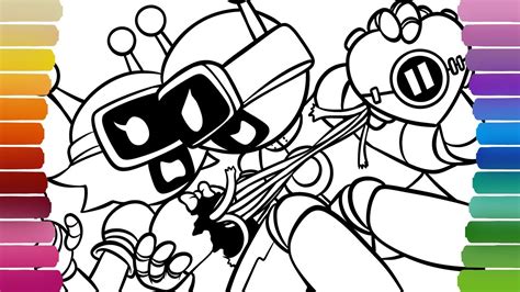 Image result for Fun Bot Sprunki Coloring Super