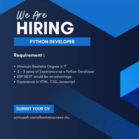 Toradh íomhá ar We Are Hiring Python Developers