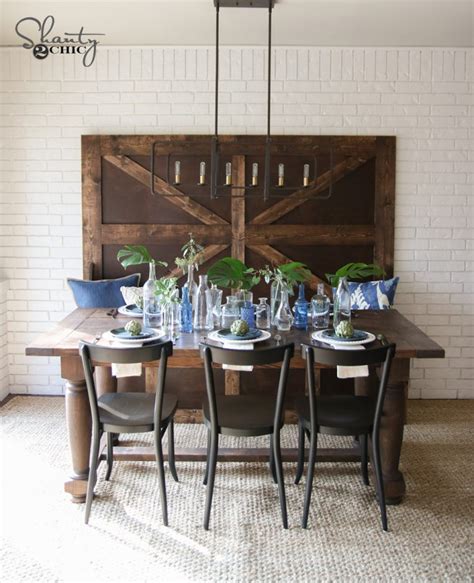 Image result for DIY Rustic Dining Room Table