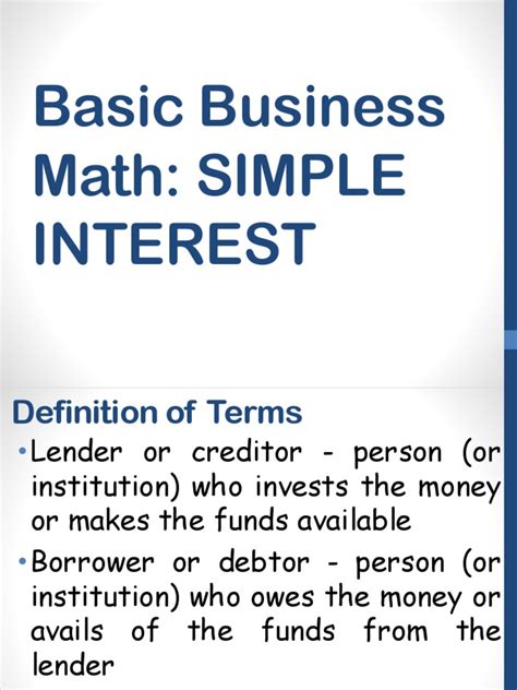 Business Math Formula Sheet Simple-Interest に対する画像結果