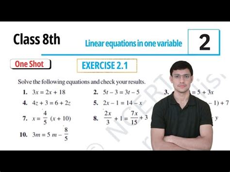 Linear Equation Class 8th Maths に対する画像結果