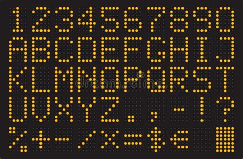 Toradh íomhá ar LED Numbers Font