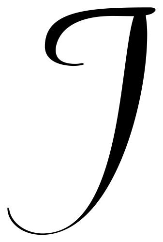 Image result for Script Letter J