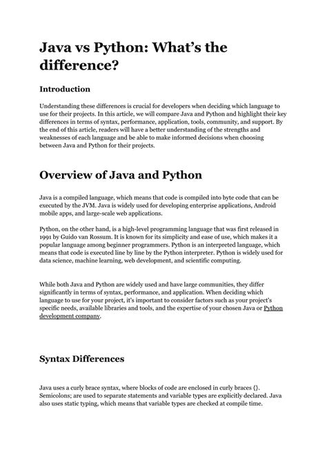 Image result for What Is Difference Between Python and Java