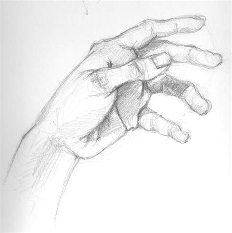 Image result for Hand Side View Drawing Left