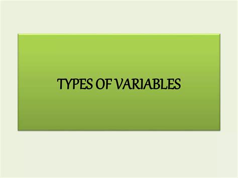 Image result for 2 Types of Variables