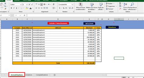 Toradh íomhá ar Tableau Comptable Sur Excel
