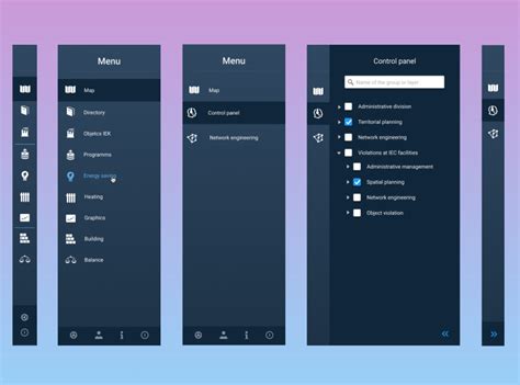 Image result for Navigation Menu UI Desktop