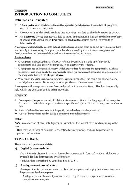 Afbeeldingsresultaten voor Computer Form 4 Short Notes