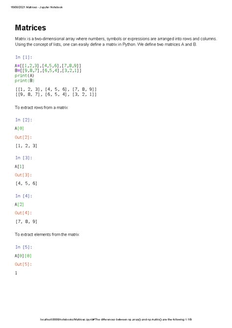 Image result for Definr Matrix Python