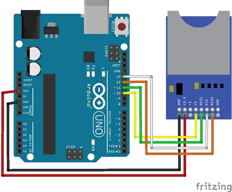 Afbeeldingsresultaten voor SD Card Arduino Connection