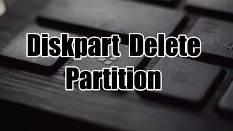 How to Delete Partitions in Command Prompt に対する画像結果